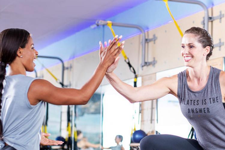 Women doing Pilates